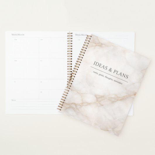 Elegant Marble Notebook for Notes and Journaling プランナー手帳 (ディスプレー)