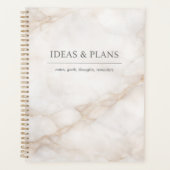 Elegant Marble Notebook for Notes and Journaling プランナー手帳 (正面)