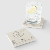 Elegant Marble Real Estate Business Promotional ストーンコースター (横)