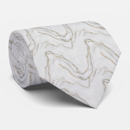 Elegant Marble Texture Pattern ネクタイ (ロール)