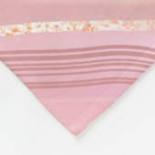 Elegant marble texture. Rose gold liquid shiny tex フリースブランケット (角)