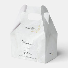 Elegant Marble Wedding Favor Box フェイバーボックス