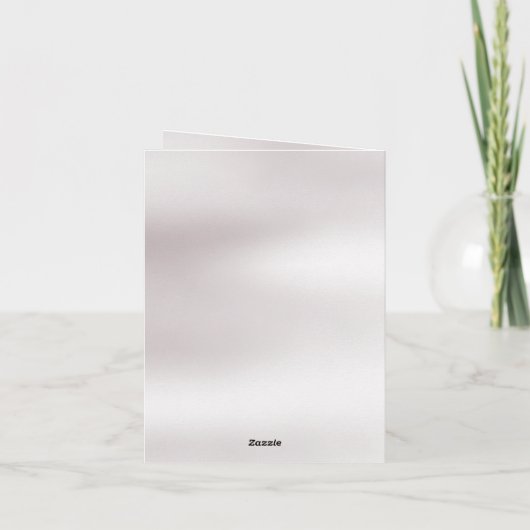 Elegant Marble, White, Gold Frame, Gold Heart 案内状 (裏面)