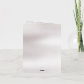 Elegant Marble, White, Gold Frame, Silver Heart 案内状 (裏面)