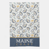 Elegant Marine Oysters キッチンタオル (縦)