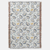 Elegant Marine Oysters スローブランケット (正面縦)