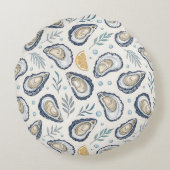 Elegant Marine Oysters ラウンドクッション (裏面)