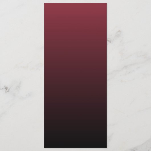 Elegant Maroon Formal Menu メニュー (裏面)