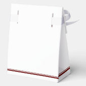 Elegant Maroon Gold Class of 2026 Graduation フェイバーボックス (裏面)