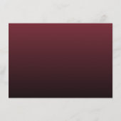 Elegant Maroon Minimalist Invitation エンクロージャーカード (裏面)
