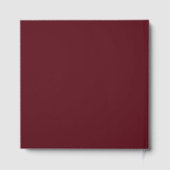 Elegant Maroon Star Accents ゲストブック (裏面)