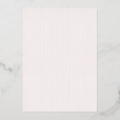 Elegant Maroon Striped Wedding Invitation 箔招待状 (裏面)