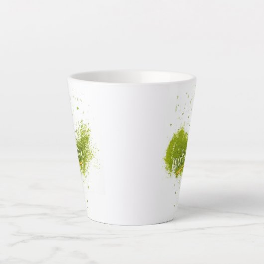Elegant Matcha latte cup カフェラテマグ (正面)