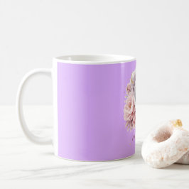 Elegant Mauve Floral Moon Mother’s Day Mug 11oz コーヒーマグカップ