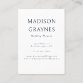 Elegant Maximalist Baroque Floral Professional 名刺 (裏面)