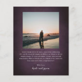 Elegant Maximalist Floral Wedding Thank You Card チラシ (裏面)