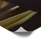 Elegant Maximalist Floral Wedding Welcome Sign ポスター (角)