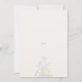 Elegant Meadow Wildflower Garden Wedding 招待状 (裏面)