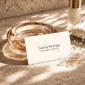 Elegant Med Spa Luxury Branding Ivory 名刺