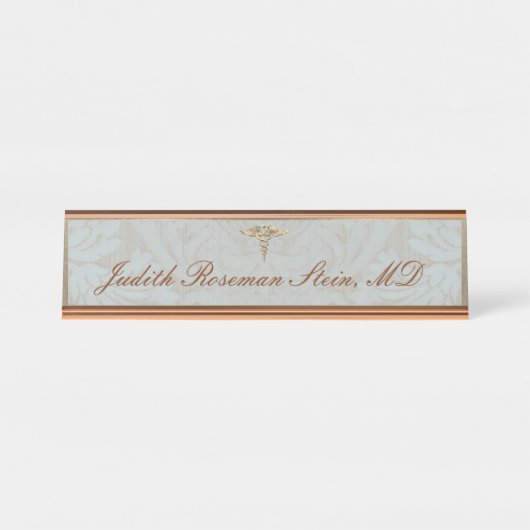 Elegant Medical Professional Name Plate デスクネームプレート (正面)