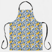 Elegant Mediterranean Lemon All-Over Print Apron エプロン (正面)