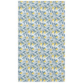 Elegant Mediterranean Lemon Botanical Navy テーブルクロス (正面)