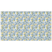 Elegant Mediterranean Lemon Botanical Navy テーブルクロス (正面(横))