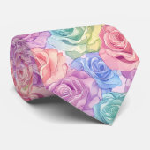 Elegant Mens Fashion Rose Flower ネクタイ (ロール)