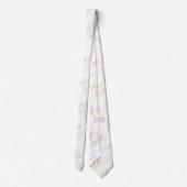 Elegant Merry & Bright Gold Script Tie ネクタイ (裏面)