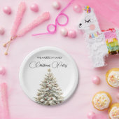 Elegant Merry Christmas  ペーパープレート (パーティー)