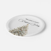 Elegant Merry Christmas  ペーパープレート (アングル)