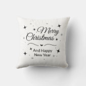 Elegant Merry Christmas and Happy New Year  クッション (裏面)