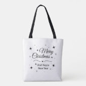 Elegant Merry Christmas and Happy New Year  トートバッグ (裏面)