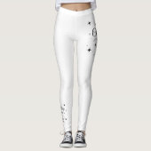 Elegant Merry Christmas and Happy New Year レギンス (正面)