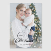 Elegant Merry Christmas Calligraphy 1-Photo (正面)