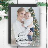 Elegant Merry Christmas Calligraphy 1-Photo