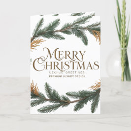 Elegant Merry Christmas Folded Holiday Card – シーズンカード