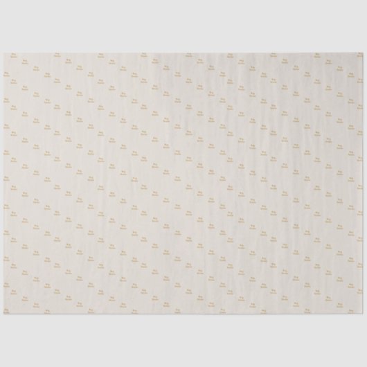 Elegant Merry Christmas Gold Script Tissue Paper 薄葉紙 (正面)