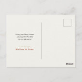 Elegant Merry Christmas Greeting Card ポストカード (裏面)