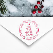 Elegant Merry Christmas & Happy New Year  ラバースタンプ