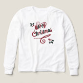 Elegant Merry Christmas Script Hoodie (デザイン正面)