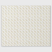 Elegant Merry Christmas Script Typography  ラッピングペーパー (フラット)