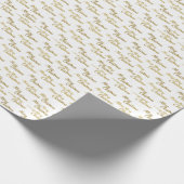 Elegant Merry Christmas Script Typography  ラッピングペーパー (角)