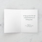 Elegant Merry Christmas Tree Card シーズンカード (内部)