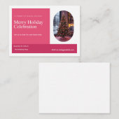 Elegant Merry Holiday Celebration Christmas Tree  ノートカード (正面/裏面)