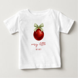 Elegant Merry Little Christmas Cute ベビーTシャツ