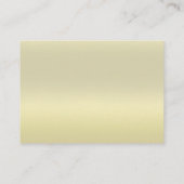 Elegant Metallic Classic Butterfly Business Card 名刺 (裏面)