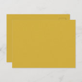 Elegant Metallic Gold Postcard for Special Occasio ポストカード (正面/裏面)