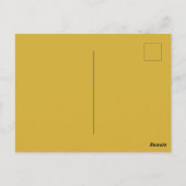 Elegant Metallic Gold Postcard for Special Occasio ポストカード (裏面)