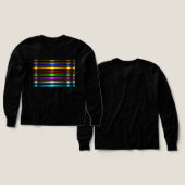 Elegant Metallic Gradient Stripes Design (デザイン 正面&背面)